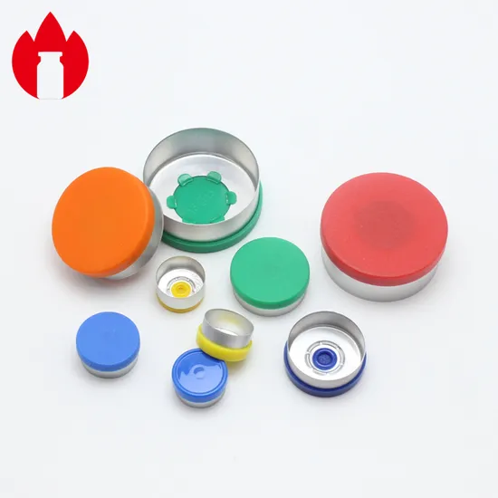 13mm 15mm 20mm 28mm 32mm Plástico de alumínio farmacêutico Flip Off Cap para frasco de injeção