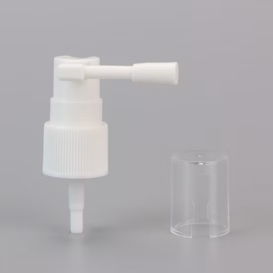 PP White Oral Sprayer with Long Nozzle Pharmaceutical Sprayer Pump for Mecical Bottle by Kinpack