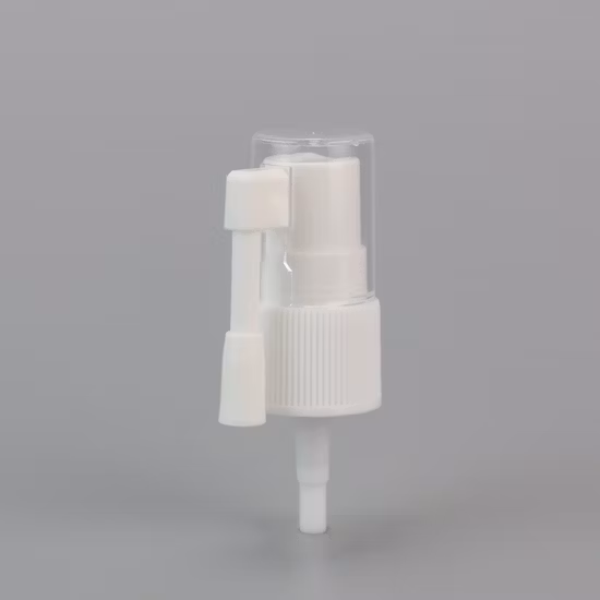 PP White Oral Sprayer with Long Nozzle Pharmaceutical Sprayer Pump for Mecical Bottle by Kinpack