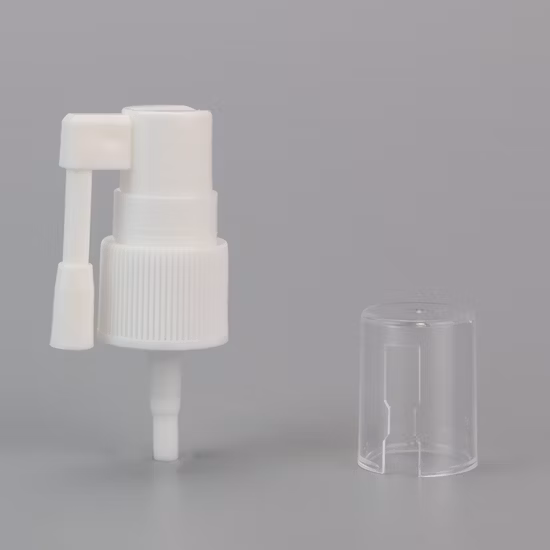 PP White Oral Sprayer with Long Nozzle Pharmaceutical Sprayer Pump for Mecical Bottle by Kinpack