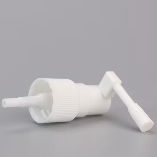 PP White Oral Sprayer with Long Nozzle Pharmaceutical Sprayer Pump for Mecical Bottle by Kinpack
