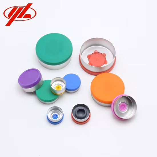 13mm 20mm 32mm Injeção Farmacêutica Alumínio Plástico Combinação Flip Off Crimp Vial Cap