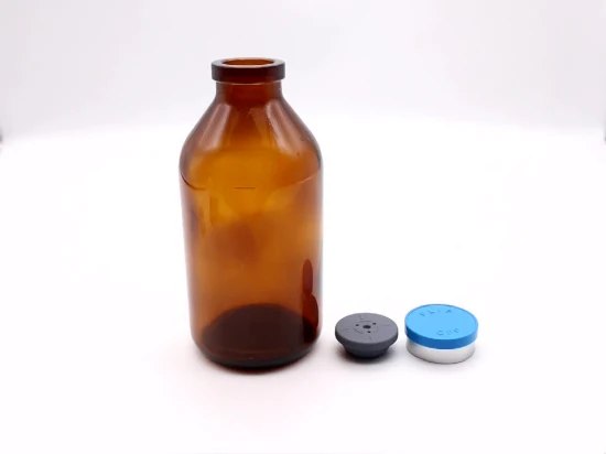 Garrafas de infusão de vidro moldado farmacêutico âmbar para infusão