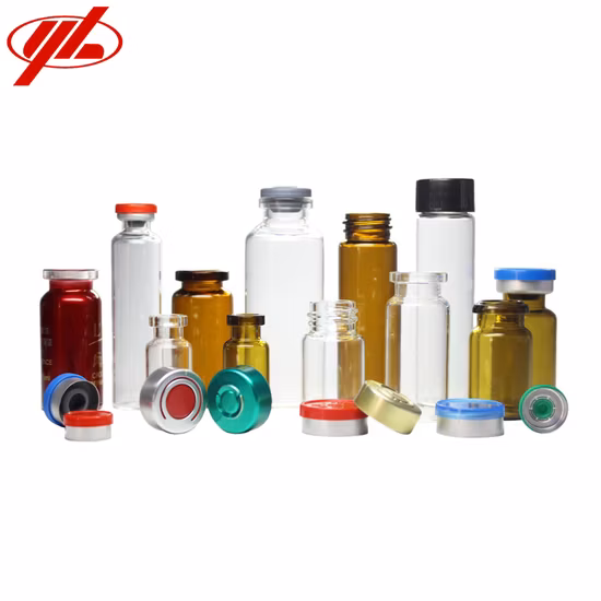 2ml frascos de vidro para vacinas farmacêuticas vazias âmbar transparentes