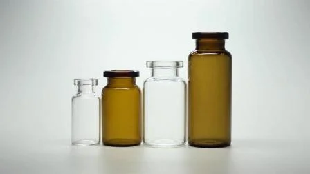 2ml 3ml 5ml 7ml 10ml 20ml 30ml transparente ou âmbar vazio injeção farmacêutica crimpagem garrafa de vidro de borosilicato premium recipiente